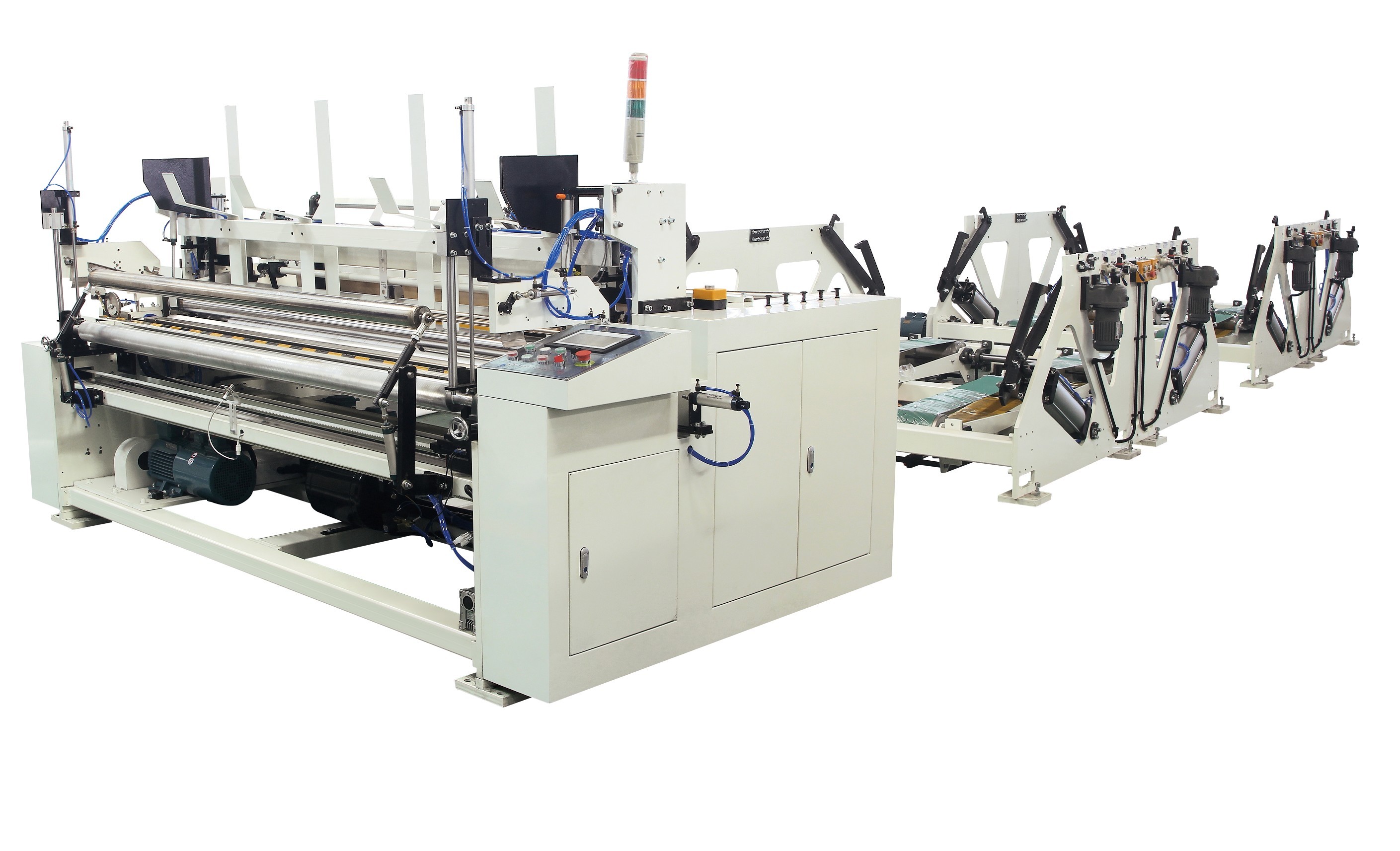 JRT / HRT Big Roll Toilet Tissue Rewinding Machine With SIMEN System