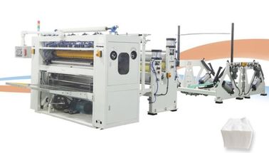 Fully Automatic Facial Tissue Paper Folding Machine PLC Control V Folded 380V 50Hz