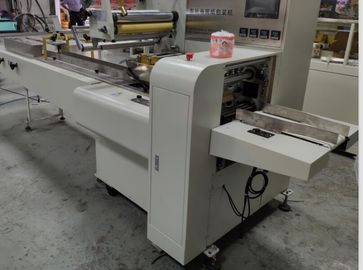 Full Automatic Single Paper Roll Wrapping Machine High Speed Middle / Sides Sealing