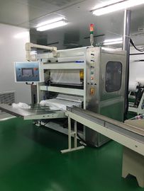 Touch Screen Facial Hand Towel Machine , Connect Log Saw And Single Packing Machine