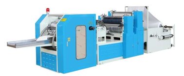 High Speed  Tissue Paper Production Line 4 Line 1/8 Dinner Napkin Machine With 800 Pieces / Min