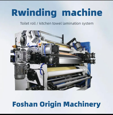 Toilet Roll / Kitchen Towel Automatic Production Line Jrt Maxi Rewinding Machinery
