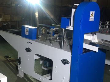7.3Kw Toilet Paper Folder / Napkin Folding Machine 1/4 Folded Steel To Paper Embosing And Color Printing /