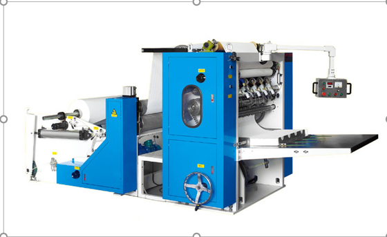 N / Z Fold Hand Towel making Machine Steel To Steel Embossing Unit Wallboard Structure