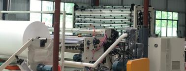 Rewinding Toilet Paper Production Machine , Toilet Roll Maker Full Automatic