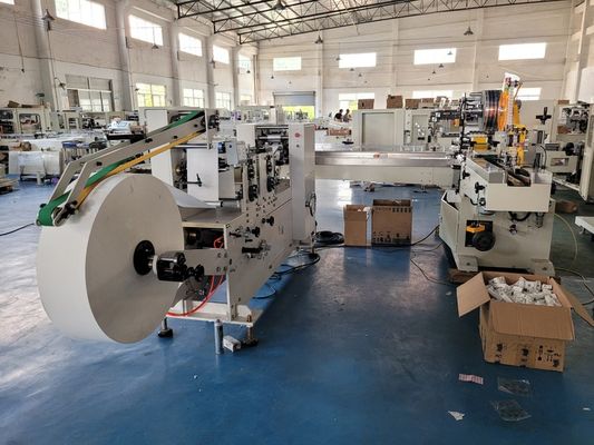 Interfold Paper Towel 28-32gsm*1ply Facial Tissue Production Line with 200mm Folding Size and 380V/50Hz Power Supply