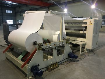 50HZ Tissue Paper Production Line , Steel To Steel Embossing V Fold Facial Hand Towel Tissue Interfolder Machine