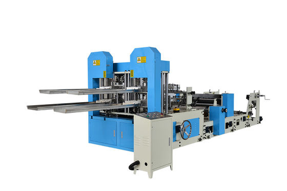 7.5KW Double Line Napkin Folding Machine With Color Printing Unit