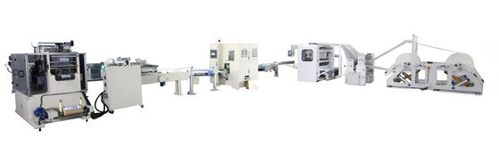 vacuum Facial Tissue Production Line With Soft Packing Machine