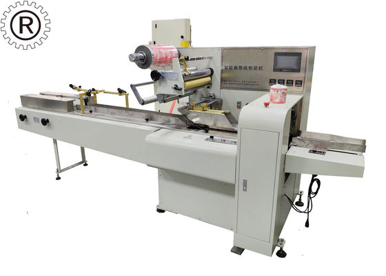 0.5Mpa Toilet Paper Production Line Fully Automatic Single Roll Packing Machine 200 pcs / Min