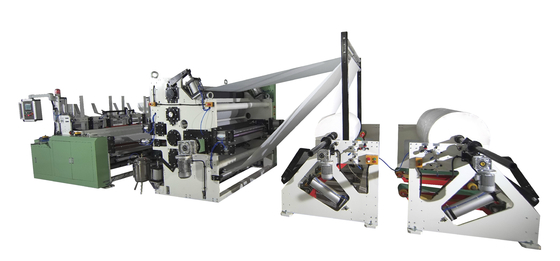 Toilet Tissue Rewinding Machine with Glue Laminated System Unit Production Line