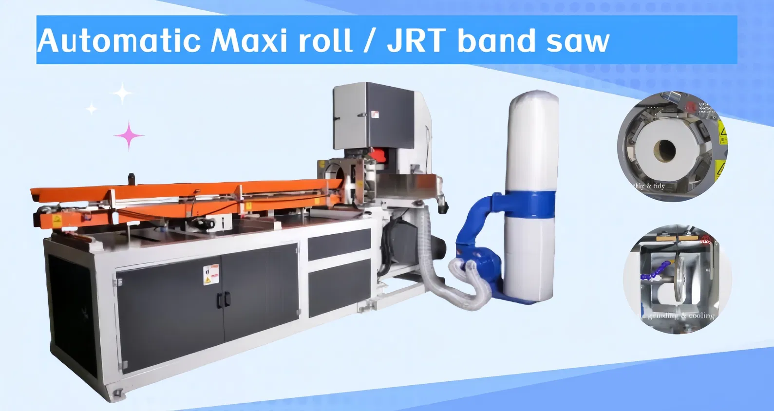 Maxi Roll Band Saw JRT /HRT Industrial Roll Cutting Machine Cutter 0
