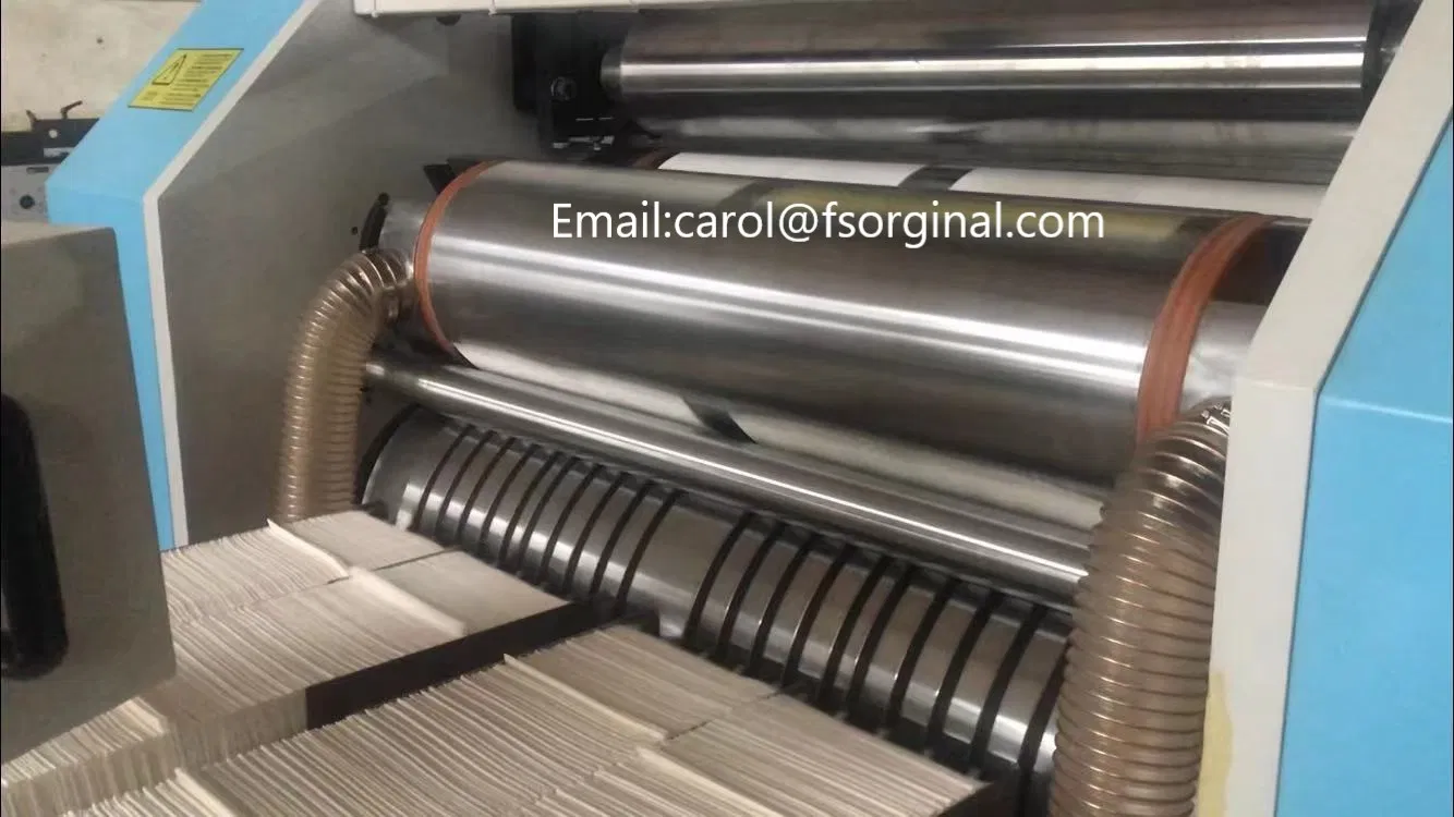 High-Performance Dinner Paper Napkin Making Machine For Tissue Industries 1/8 Folded 5