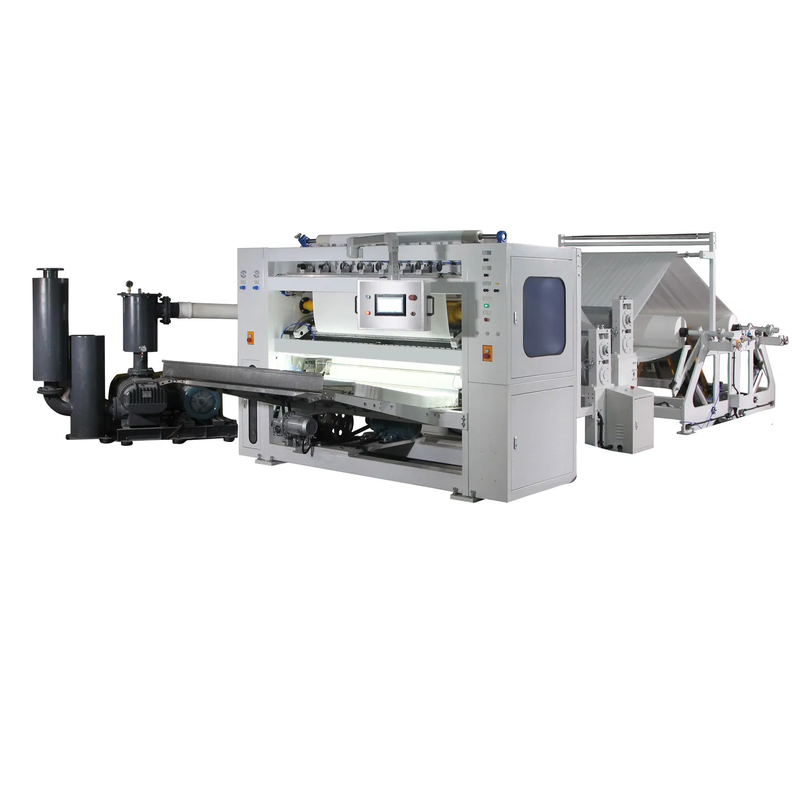 V Fold Facial Tissue Making Machine Log Saw Cutting Machine  Semi Automatic Production Line 3