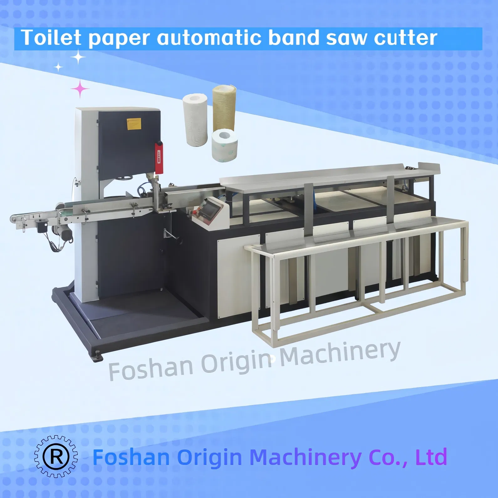 Toilet Roll Kitchen Towel Maxi Roll Multiple Rolled Tissue Production Line Machine Rewinding Cutting Packing 6