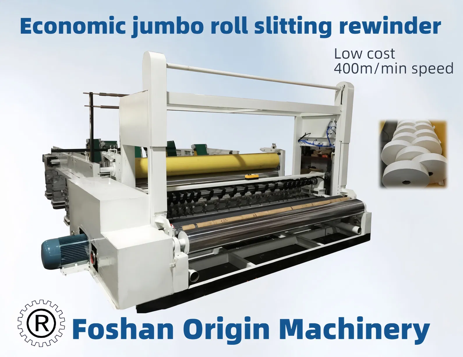 1800mm Finished Jumbo Roll Slitting Machine Rewinding With Good Efficient 0