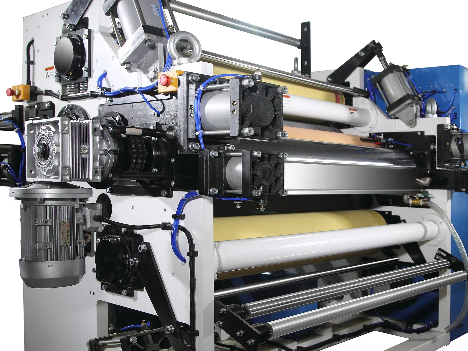 Glue Lamination Unit & Steel To Steel Embossing Unit V Fold Facial Tissue Folding Machine With Auto Transfer 2